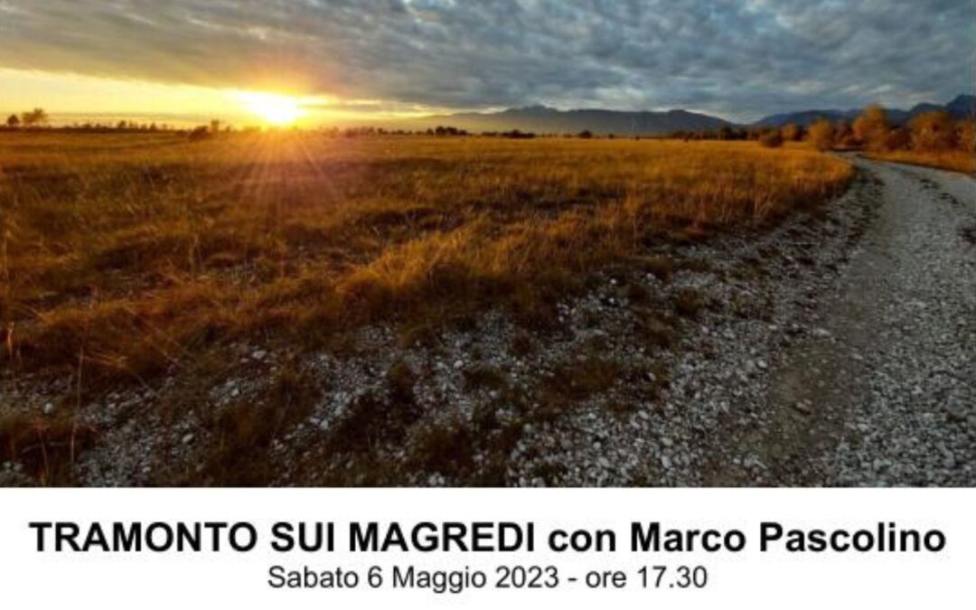 Tramonto sui Magredi